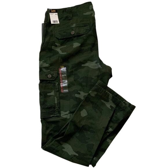 Lee Wyoming Camouflage Cargo Pants Mens 36x32 Relaxed Fit Utility Pockets NWT - Picture 8 of 15